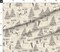 Toile Retro Dog Funny Earth Tones Neutral Custom Printed Fabric by Spoonflower Various Fabrics by the Yard or Fat Quarter